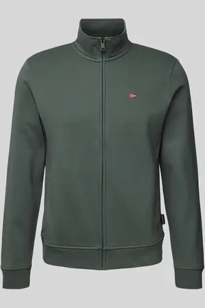 Napapijri Sweatjacke mit Label-Stitching Modell 