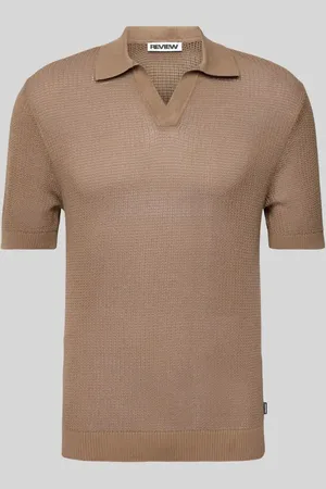 Review Strickshirt mit Polokragen und V-Ausschnitt in , Größe L