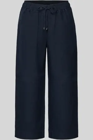 Toni Wide Leg Leinenhose mit verkürztem Schnitt Modell 