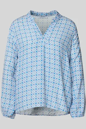 Zabaione Relaxed Fit Bluse mit Tunikakragen Modell 
