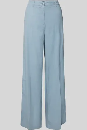 Cambio Wide Leg Leinenhose mit Eingrifftaschen Modell 