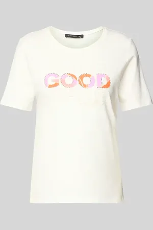 Betty Barclay T-Shirt mit geripptem Rundhalsausschnitt in , Größe 36