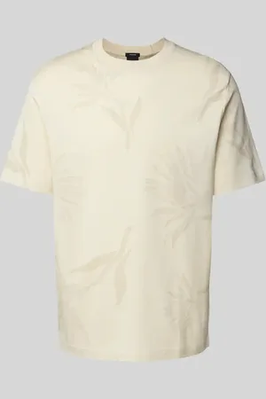 HUGO BOSS T-Shirt mit geripptem Rundhalsausschnitt Modell 