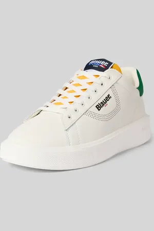 Blauer Sneaker mit Label-Details Modell 
