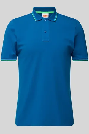 Sundek Poloshirt mit kurzer Knopfleiste Modell 