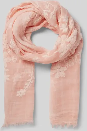 Fraas Tuch mit flroalem Stitching und Fransen in , Größe 1