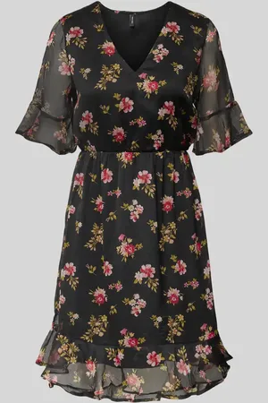 VERO MODA Tailliertes Minikleid mit V-Ausschnitt Modell 