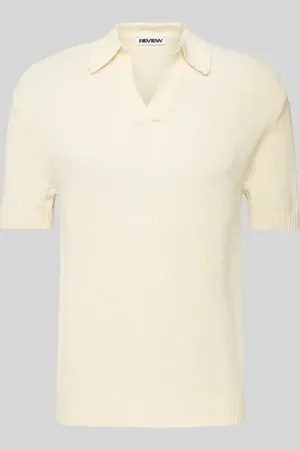 Review Strickshirt mit Polokragen und V-Ausschnitt in , Größe L