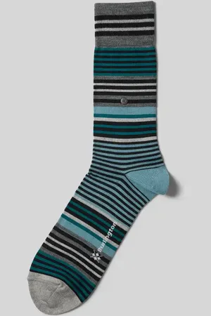 Burlington Socken aus Schurwolle-Mix mit Label-Details in , Größe 46-50