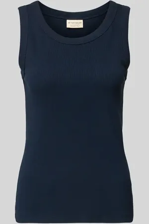 TOM TAILOR Regular Fit Tank Top aus Baumwoll-Elasthan-Mix in , Größe L
