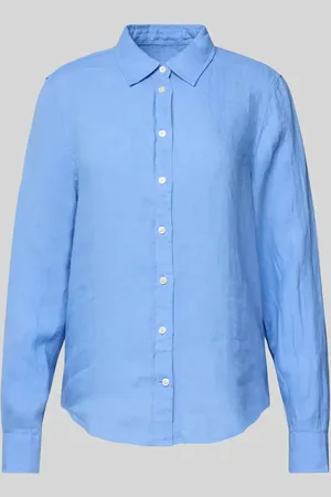GANT Regular Fit Leinenhemdbluse mit Umlegekragen in , Größe 34