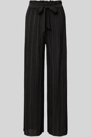 Zabaione Straight Leg Stoffhose mit Plisseefalten Modell 