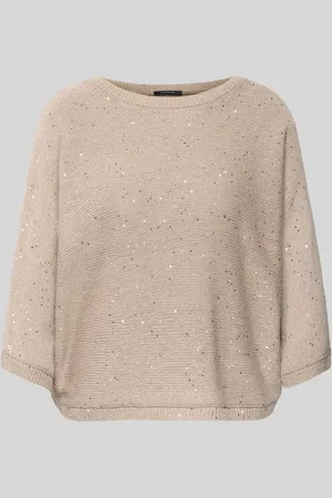 Comma, Strickpullover mit 3/4-Ärmel in , Größe L
