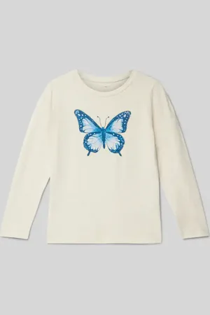 NAME IT Longsleeve mit Label-Print Modell 