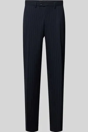 Christian Berg Slim Fit Anzughose mit Bügelfalten in , Größe 106