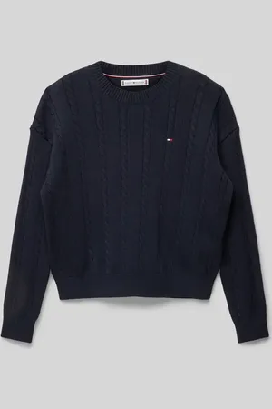 Tommy Hilfiger Strickpullover mit Logo-Stitching in , Größe 152