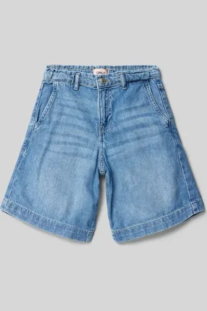 ONLY Wide Leg Jeansshorts aus reiner Baumwolle Modell 