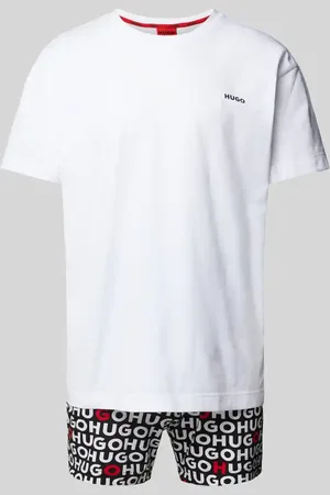 HUGO BOSS Pyjama mit Label-Prints Modell 