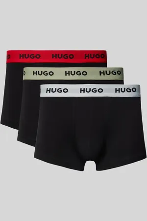 HUGO BOSS Trunks mit elastischem Label-Bund im 3er-Pack in , Größe L