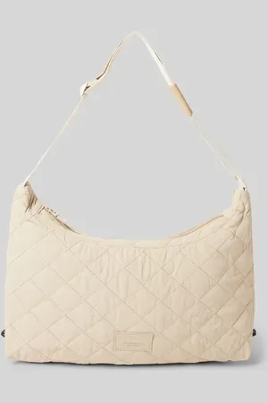 Seidenfelt Handtasche mit Steppnähten Modell 