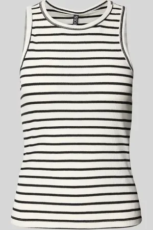 Pieces® Regular Fit Tank Top in Rippoptik Modell 