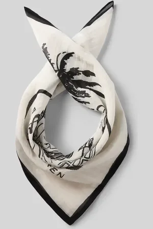 Ralph Lauren Damen Tuch aus Baumwoll-Seide-Mix im Allover-Look in , Größe 1