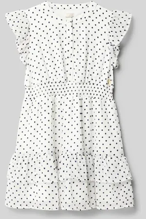 Guess Knielanges Kleid mit Schmetterlingsärmeln und Rundhalsausschnitt in , Größe 110