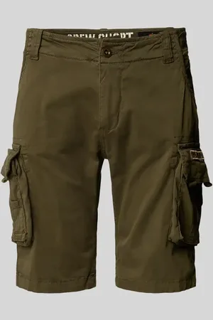 Alpha Industries Regular Fit Cargoshorts mit Label-Stitching Modell 