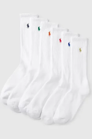Ralph Lauren Socken mit kontrastivem Brand-Stitching im 6er-Pack in , Größe 40-46