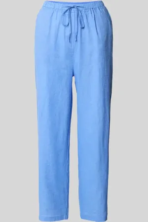MANGO Leinenhose mit elastischem Bund in , Größe L