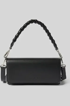 Seidenfelt Handtasche mit Label-Detail Modell 