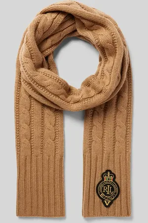 Ralph Lauren Schal mit Woll-Anteil und Zopfmuster in , Größe 1