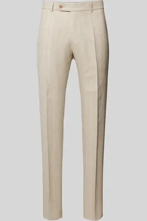 Carl Gross Regular Fit Stoffhose aus Leinen-Mix mit Woll-Anteil Modell 