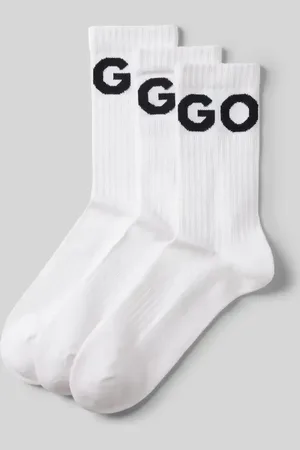 HUGO BOSS Socken mit Statement-Print im 3er-Pack in , Größe 39-42