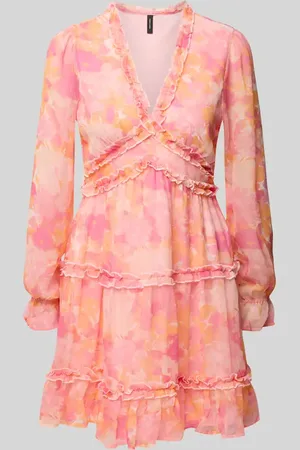 VERO MODA Tailliertes Minikleid mit Volants Modell 