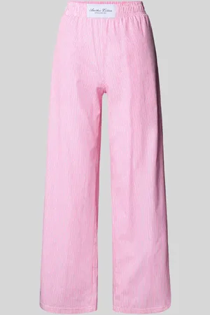 Another Cotton Lab Wide Leg Pyjama-Hose mit Eingrifftaschen in , Größe M