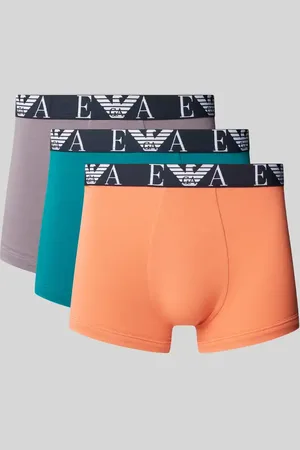 Emporio Armani Trunks mit elastischem Label-Bund im 3er-Pack in , Größe L