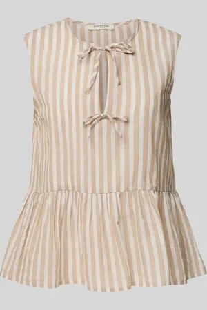 Scotch&Soda Regular Fit Blusentop mit Schlüsselloch-Ausschnitt in , Größe 34