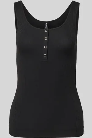 Pieces® Slim Fit Tank Top aus Baumwoll-Mix Modell 