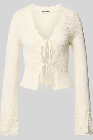 Review Strickjacke mit Schnürung in , Größe L