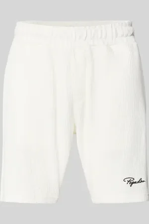 Pegador Shorts in Ripp-Optik mit Label-Stitching Modell 