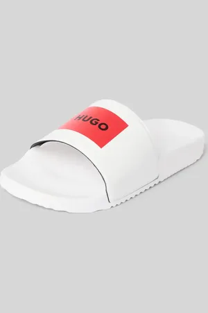 HUGO BOSS Slides mit Label-Patch Modell 