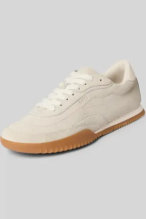 HUGO BOSS Ledersneaker mit Label-Prägung Modell 