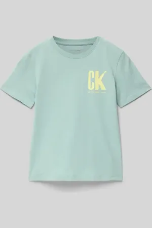 Calvin Klein T-Shirt mit Label-Print und Rundhalsausschnitt in , Größe 152