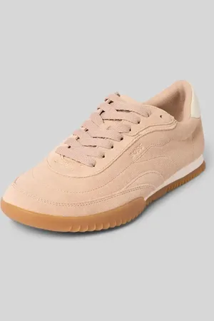 HUGO BOSS Ledersneaker mit Label-Prägung Modell 