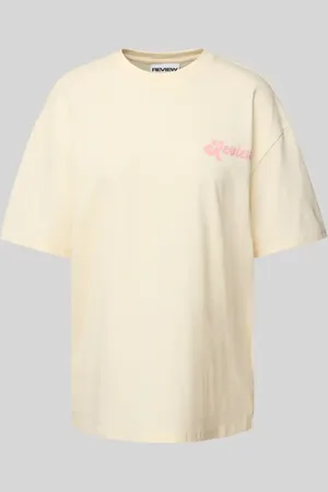 Review Oversized T-Shirt mit Label-Print in , Größe L