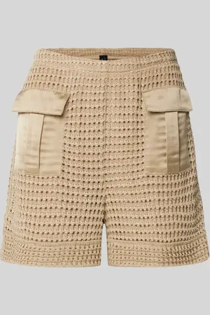 Marc Cain Shorts mit Pattentaschen und Effektgarn in , Größe 40