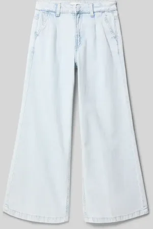 MANGO Loose Fit Jeans mit Drapierungen in , Größe 128