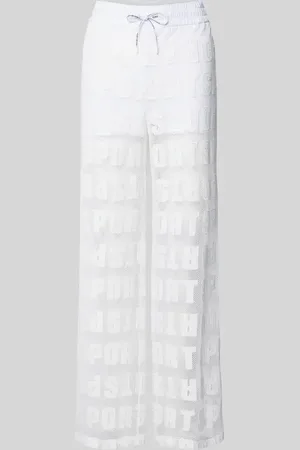 Marc Cain Stoffhose im semitransparenten Design in , Größe 34