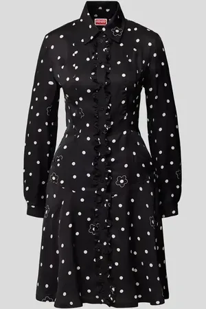 Kenzo Knielanges Hemdblusenkleid aus Viskose in , Größe 36